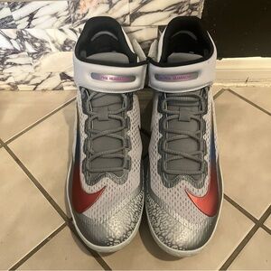 NEW Nike Alpha Huarache Elite Mid Gray Baseball Cleats FZ3327-001 Men's Size 15